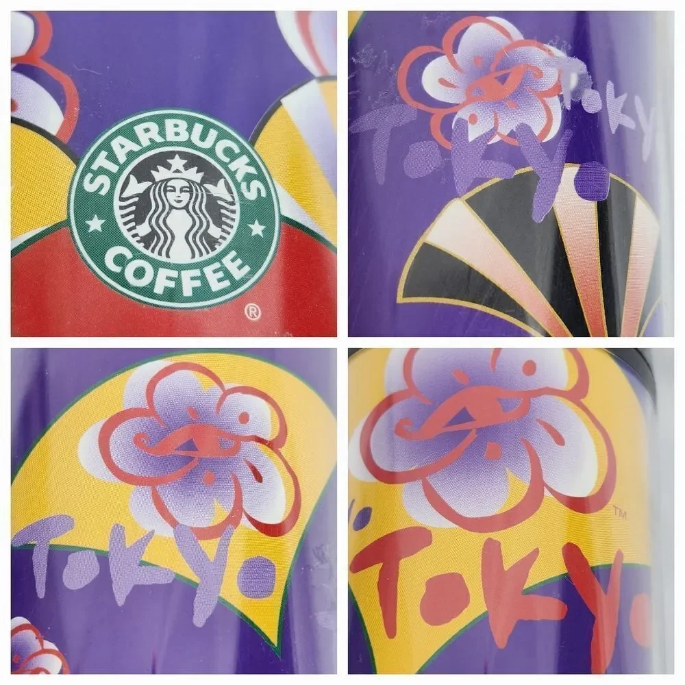 ☕️RARE Vintage Starbucks 1998 Tokyo Acrylic 12oz Travel Tumbler